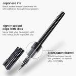 ARTEZA Micro-Line Ink Pens, Set of 5, Black Fineliners with Japanese Archival Ink, Art Supplies for Comic Artists and Illustrators, Calligraphy, Sketching, Anime, Technical Drawing
