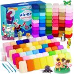 Air Dry Clay 102 Colors, Modeling Clay for Kids, DIY Model Magic Clay, Molding Clay Kit with Sculpting Tools, Non-Sticky Soft and Super Light, Arts and Crafts Gift for Boys Girls Kids