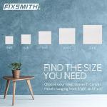 FIXSMITH Canvas Boards for Painting 5x5 Inch, Super Value 24 Pack Mini Canvases, White Blank Canvas Panels, 100% Cotton Primed, Painting Art Supplies