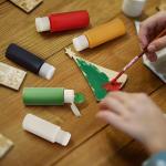 Gift Boutique Christmas Acrylic Paint Set of 6 Bottles 2 oz Color Paints Red Green Gold Silver Black White Non Toxic Multi Use Diy Art Craft Supplies