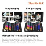 Shuttle Art 124 PCS Drawing Kit, Professional Drawing Supplies with Sketch, Charcoal, Colored, Graphite, Pastel Pencils & Sticks, Complete Drawing Tools and Paper Pads in Zipper Case for Artists&Kids