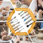 42 PCS Clay Tool, Clay Sculpting Tools Kit, Pottery Tools Can be Used for Stippling, Carving, Molding, and Shaping Clay Crafts, for Beginners, Hobbyists, Artists