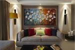YaSheng Art - 3D Flowers Oil Painting On Canvas Abstract Paintings Modern Home Decor Wall Art For Living Room Bedroom Ready to Hang 100% Hand painted (24x48inch)