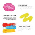 HIMI Gouache Paint Set 24 Vibrant Colors Non Toxic Paints Jelly Cup Design with Palette Paint Brushes Portable for Artist Canvas Painting Watercolor Papers, Rich Pigment, 30ml/Cup