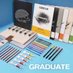 Canson Graduate Watercolor Pad, Foldover, 11x14 inch, 20 Sheets | Artist Paper for Adults and Students - Painting, Gouache, Mixed Media and Ink