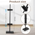 dakewang Adjustable Tabletop Easel Stand for Picture Frames, Picture Easels for Display, Gold Easel, Picture Frame Stand, Adjustable Art Easel.(18inch,Black)