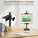 dakewang Adjustable Tabletop Easel Stand for Picture Frames, Picture Easels for Display, Gold Easel, Picture Frame Stand, Adjustable Art Easel.(18inch,Black)