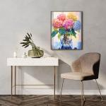Hydrangea Diamond Painting Kits for Adults-Flowers Diamond Art Kits for Adults,5D Diamond Painting Flowers,DIY Full Drill Diamond Painting Flower Gem Art and Crafts 12x16inch