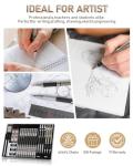 Nicpro 35PCS Art Mechanical Pencil Set, 3 PCS Metal Drafting Pencil 0.5 mm & 0.7 mm & 0.9 mm & 3 PCS 2mm Lead Holder (6B 4B 2B HB 2H 4H Colors) For Sketching Drawing With 20 Tube Lead Refills Case