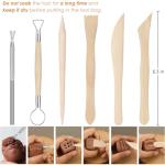 Blisstime Clay Tools Kit, 28pcs Air Dry Clay Tools for Pottery Polymer Clay Sculpting Tool Kit
