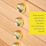 MEEDEN 6-Drawer Artist Supply Storage Box - Portable Foldable Multi-Function Beech Wood Artist Tool & Brush Storage Box with Compartments & Drawer for Pastels, Pencils, Pens, Brushes, Stamp