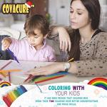 covacure Colored Pencils, Premier Color Pencil Set With 36 Colouring Pencils,Sharpener and Canvas Pencil Bag