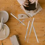 BILLIOTEAM 10 Pcs Clay Needle and Pottery Feather Wire Texture Tools for Ceramics Claywork, Ideal for Sculpture Detail Texturing and Modeling