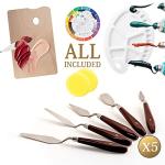 163-Piece French Easel Painting Set | All-in-One Deluxe Artist Starter Kit w/Wooden Field & Studio Sketch Box Easel for Adult, 100+ Professional Paints, Stretched & Panel Canvases, Brushes, Palettes