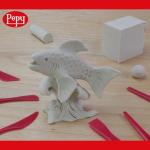 Pepy Reusable and Non-Drying Oil-Based Plasticine Modeling Clay, Cream, 2 Pounds, Sulfur-Free & Non-Toxic, Great for Kids, Beginners, and Artists, Perfect for Arts and Crafts Projects