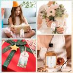 120 Pcs Watercolor Tags with Attached String, Blank Gift Tags Handmade Tags 140 lb/300 GSM Watercolor Paper Cards for Paint, DIY Crafts, Holiday, Wedding(3.75 x 1.75 inch)