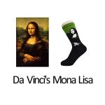 SoxEra Famous Paintings Printed Whimsical Socks - Casual Crew - LIKE FINE ART, WEAR FINE ART - 5 Pairs (Plastic Ziplock Package)