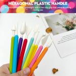 9-Piece Plastic Clay Sculpting Tool Kit for Kids – Safe Air-Dry & Polymer Clay Modeling Set with Easy-Grip Handles