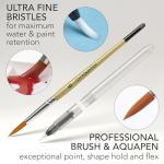 CHROMATEK Watercolor Paint Set – 128 Vibrant Colors for Artists & Beginners with Palette – Includes Metallic, Fluorescent, Pastel & Opaque Shades, Brushes, Pad, Swatch Sheets & Travel Case