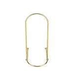 Golden Curved Wire Photo Easel by Studio Décor - Decorative Stand for Pictures, Frames, Books, Cards, Plates - 1 Pack