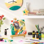 ARTEZA Craft Acrylic Paint Set, Set of 20 Vintage Tones Acrylic Craft Paint, Artist Paints Art Supplies for Glass, Wood, Ceramics, Fabrics, Leather