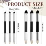 6 Pcs Oil Pastel Tools Blending Sticks, Dual Tip Reusable Sketch Rubbing Sponge Brush for Artist Professional Sketch Drawing for Students Beginners Lightening and Highlight