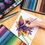 SJ STAR-JOY 72 Colored Pencils for Adult Coloring Books, Premier Coloring Pencils Set, Quality Oil Based Colored Pencils, Holiday Gifts for Artist Drawing