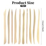 10-Piece Double Ended Clay Sculpting Tools Ceramic Wooden Clay Modeling Sculpture Tools Polymer Modeling Clay Tools Pottery Cutting Tool Kit Supplies for Cutting, Soap Carving and Smoothing