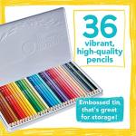 MindWare Color by Number Colored Pencils for Kids & Adults – Great as Drawing Pencils or Classroom Supplies - Set of 36 Coloring Pencils in a Durable Tin Storage Container – Ages 5 and Up