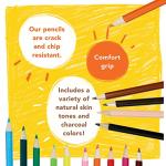 MindWare Color by Number Colored Pencils for Kids & Adults – Great as Drawing Pencils or Classroom Supplies - Set of 36 Coloring Pencils in a Durable Tin Storage Container – Ages 5 and Up