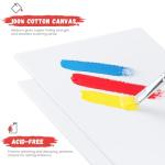 Simetufy 12 Pack 9 x 12 inch Canvas Boards for Painting Canvas Panels- Gesso Primed Acid-Free 100% Cotton for Acrylics Oil Watercolor Tempera Paints