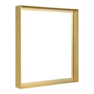 FOLKOR Floating Frame for 20x24 Canvas Painting, Large DIY Metal Canvas Frame with 1.5" Deep for Oil Paintings Art Prints Artwork, Floater Frame for Landscape Portrait Home Office Wall Decor (Gold)