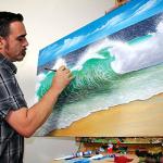 Mont Marte Premium H2O Water Mixable Oil Paint Set, 8 Piece, 18ml Tubes. Mixable with a Range of Mediums. Easily Washes Up with Water.