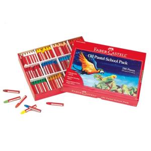 Faber-Castell - Oil Pastels School Pack - Premium Art Supplies For Kids (24 Each of 12 Colors) (288 Count)