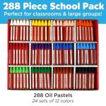 Faber-Castell - Oil Pastels School Pack - Premium Art Supplies For Kids (24 Each of 12 Colors) (288 Count)