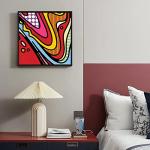 FOLKOR Floater Frame for 14x14 Canvas Paintings with 0.6-0.8” Deep, 2 Pack Square Canvas Floating Frame for Oil Paintings Art Prints Artwork, Horizontal or Vertical Display for Home Wall Decor (Black)