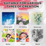 ESRICH 5x7 Small Canvases for Painting, 60 Pack Mini Canvas Boards for Painting Canvas Primed Acid Free Mini Blank Canvas Panels for Oil Paint,Watercolor,Acrylic Paint,Gouache&Tempera.