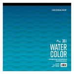 Grumbacher 12" x 12" Cold Press Watercolor Paper Pad, 140 lb. / 300 GSM, Tape-Bound, 30 Sheets/Pad, 1 Each