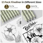 Nicpro 58 PCS Art Drawing Supplies Kit in Leather Case, Art Mechanical Pencil Set with 6 Metal Drafting Pencil 0.5 & 0.7 & 0.9 & 2mm, 12 Micron Pen, Sketch Book, 30 Tube Lead Refills for Sketching