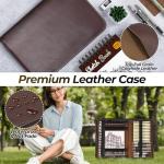 Nicpro 58 PCS Art Drawing Supplies Kit in Leather Case, Art Mechanical Pencil Set with 6 Metal Drafting Pencil 0.5 & 0.7 & 0.9 & 2mm, 12 Micron Pen, Sketch Book, 30 Tube Lead Refills for Sketching