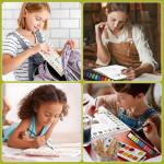 Watercolor Workbook, Watercolor Workbook for Adults, Beginner-Friendly Water color Workbooks, 16 Spiral-Bound Pages Water color Book with 12 Colors Paint & Brush