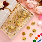 Liliaafar 24 Pcs Paint Palette and Brush Artist Enamel Lapel Pin Hat Tie Pins Set Art Themed Brooches for Graduation Classmates Friends Art Lover Student Teacher Appreciation Gift Supplies