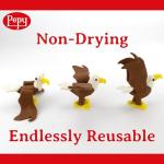 Pepy Plastilina Reusable and Non-Drying Modeling Clay; Set of 24 Bars, 1.4 Ounce Each, Perfect for Arts and Crafts Projects, Black