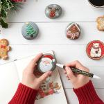 Betem 60 Colors Dual Tip Acrylic Paint Pens Markers, Premium Acrylic Paint Pens Stocking Stuffers for Rock Painting, Wood, Canvas, Glass, Ceramic Surfaces, Christmas Gifts for Teens DIY Art Supplies