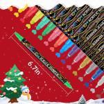 Betem 60 Colors Dual Tip Acrylic Paint Pens Markers, Premium Acrylic Paint Pens Stocking Stuffers for Rock Painting, Wood, Canvas, Glass, Ceramic Surfaces, Christmas Gifts for Teens DIY Art Supplies