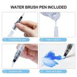 ParKoo Watercolor Brush Pens, 24 Colors Flexible Real Nylon Brush Tip Pens for Watercolor Painting, 1 Blending Brush, Paint Markers for Artists and Beginner Painters Coloring Books, Calligraphy