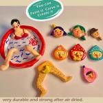 ReArt Natural Air-Dry Clay 5lbs, for Sculpting, Wheel Throwing, Hand Building, All-Purpose Modeling Clay 5lbs for Sculpting (White 5LBs)