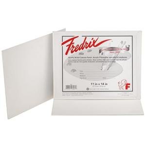 FREDRIX Artist Series Primed Canvas Panels, Individually Wrapped, 11" x 14", Pack of 3