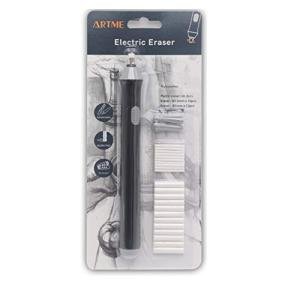 ARTME Electric Eraser/Automatic Rubber - 22pcs Refills Included (0.1 inch and 0.2 inch) - Sketch, Architects, Engineers & Students