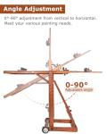 DJAR Extra Large Studio Painting Easel, Premium Beech Wood Movable & Tilting Flat, Adjustable Floor H-Frame Art Easel for Adults, Artists, Hold Canvas up to 78", Walnut